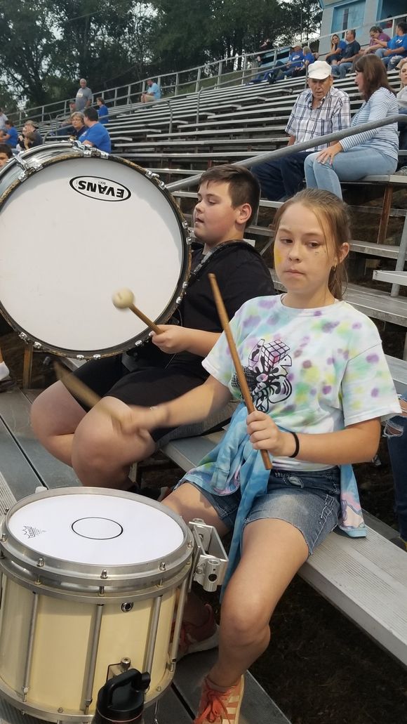 Percussion students