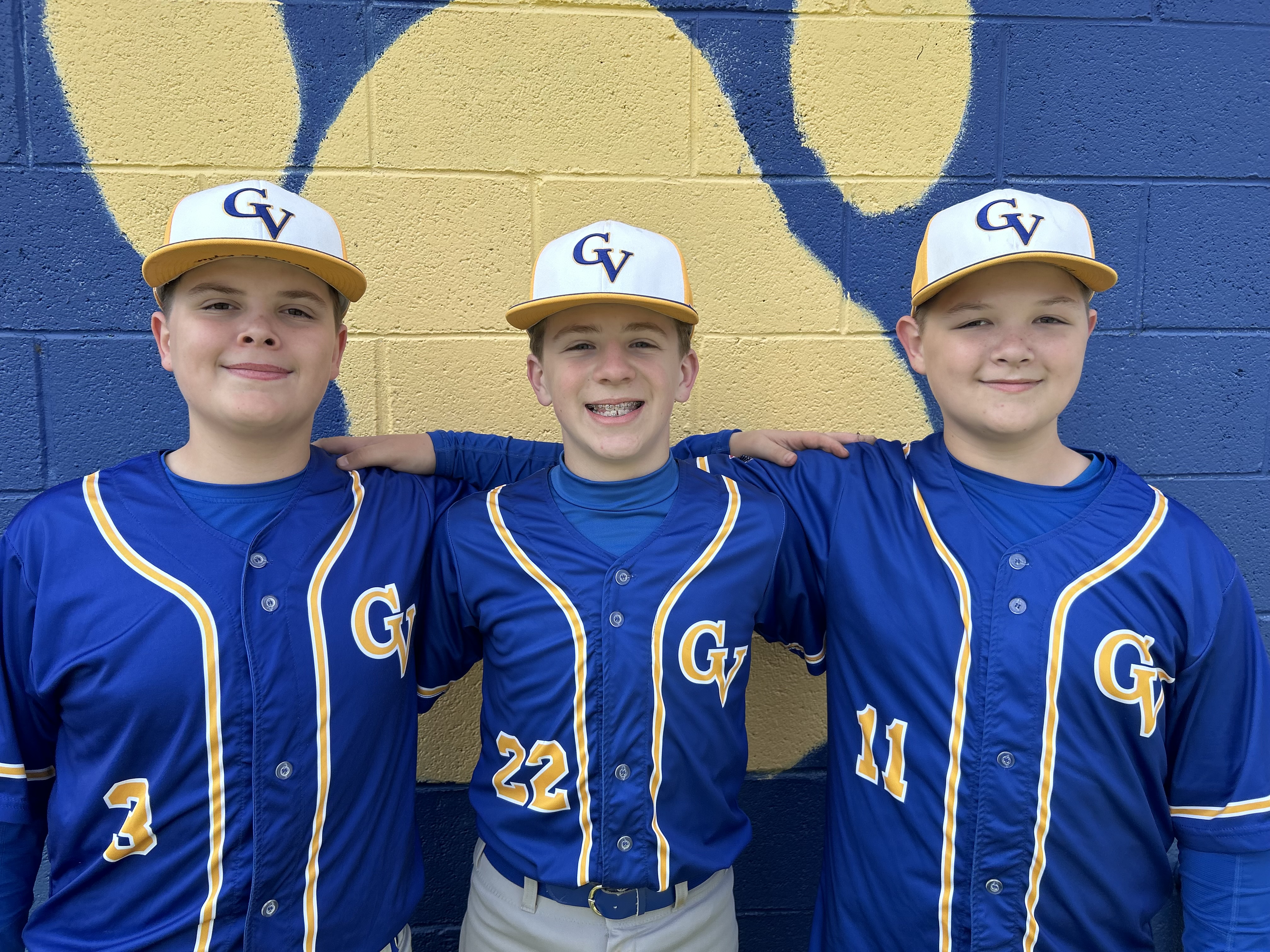 8th grade baseball players