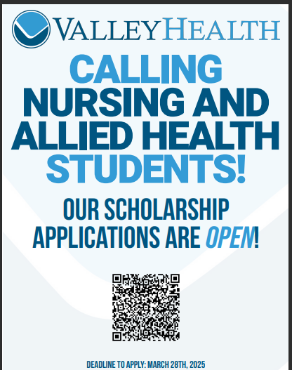 Valley Health Scholarship Flyer