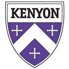 Kenyon College Logo purple with white crosses on a crest 