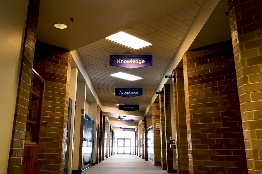 middle school hallway