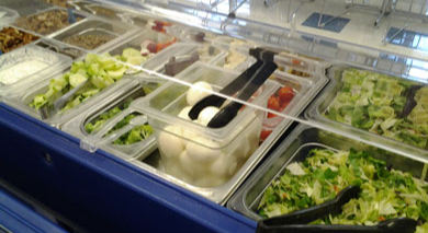 Salad Bar at High School and Middle School