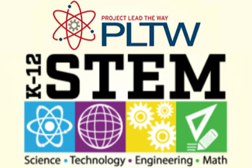 Project Lead The Way K-12 STEM (Science, Technology, Engineering, Math) logo