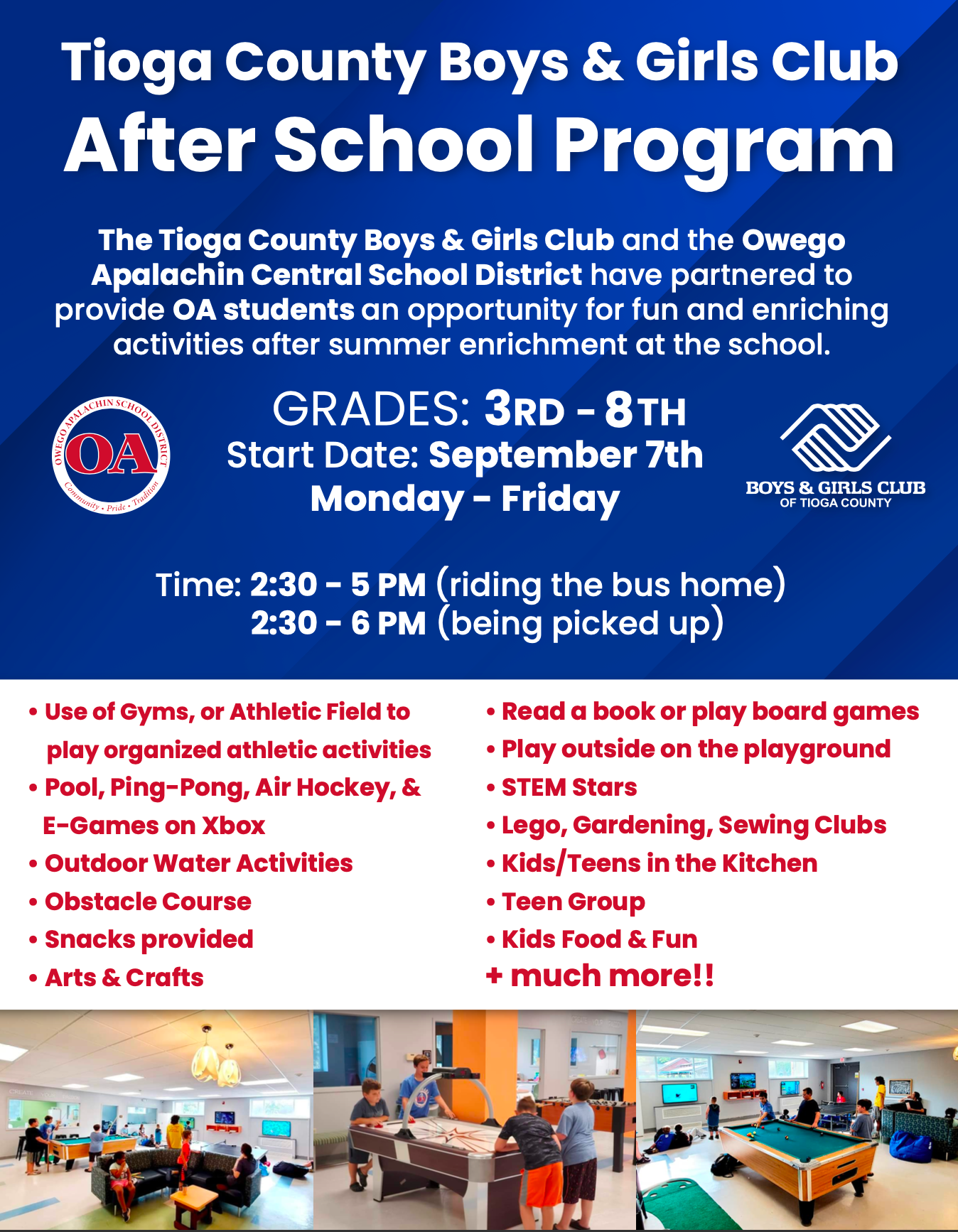 TCBGC AfterSchool Program Flyer