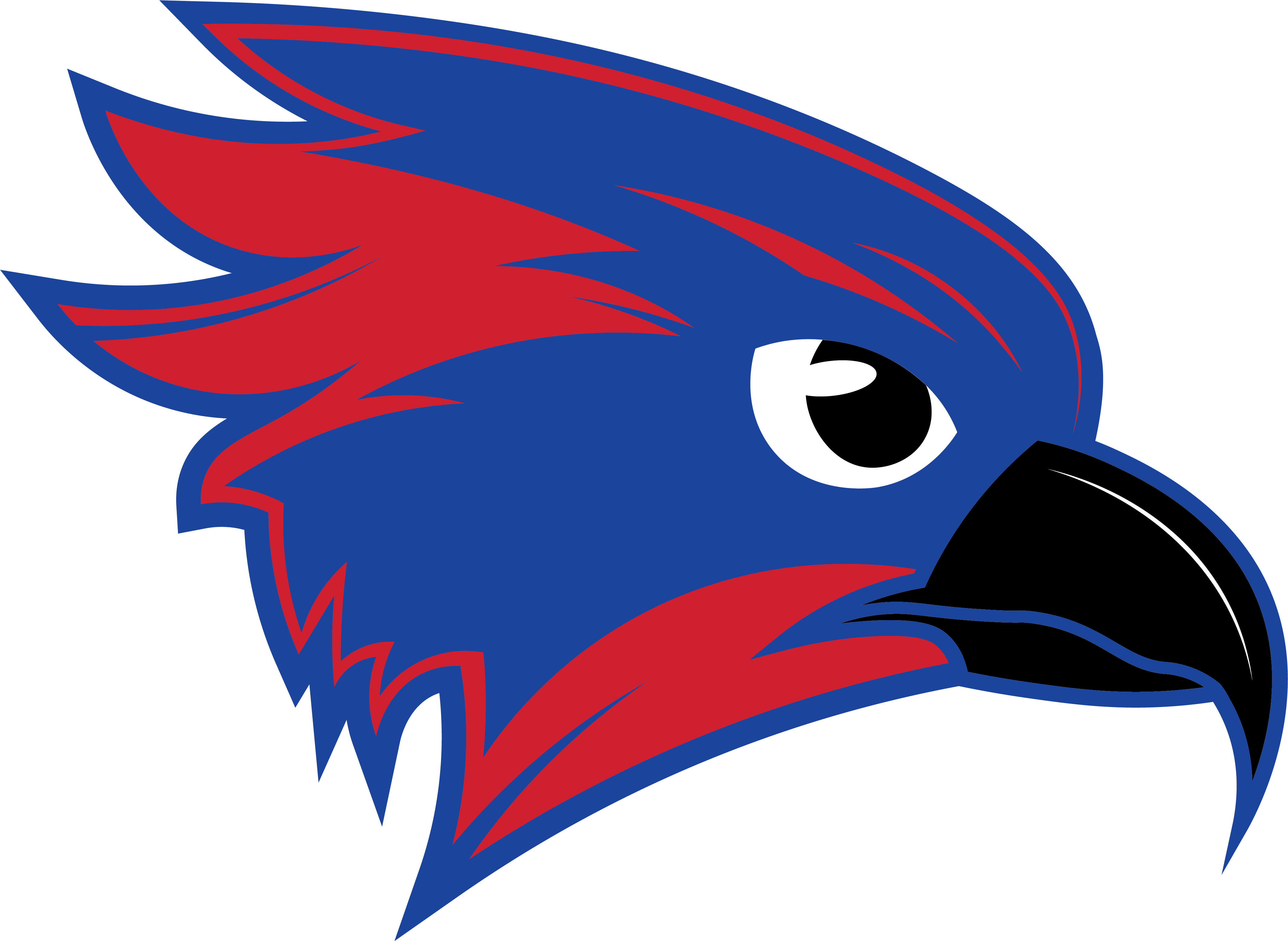 River Hawks Head Logo