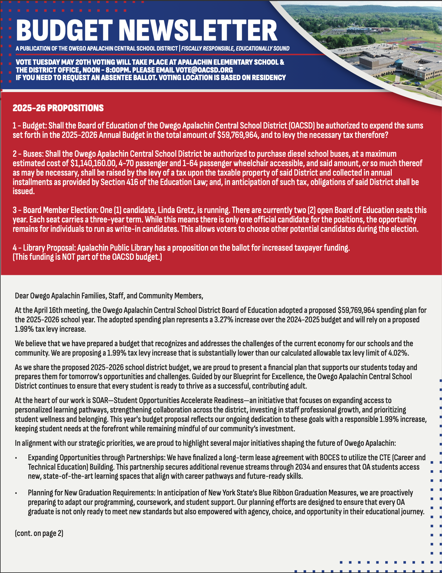25-26 Budget Newsletter