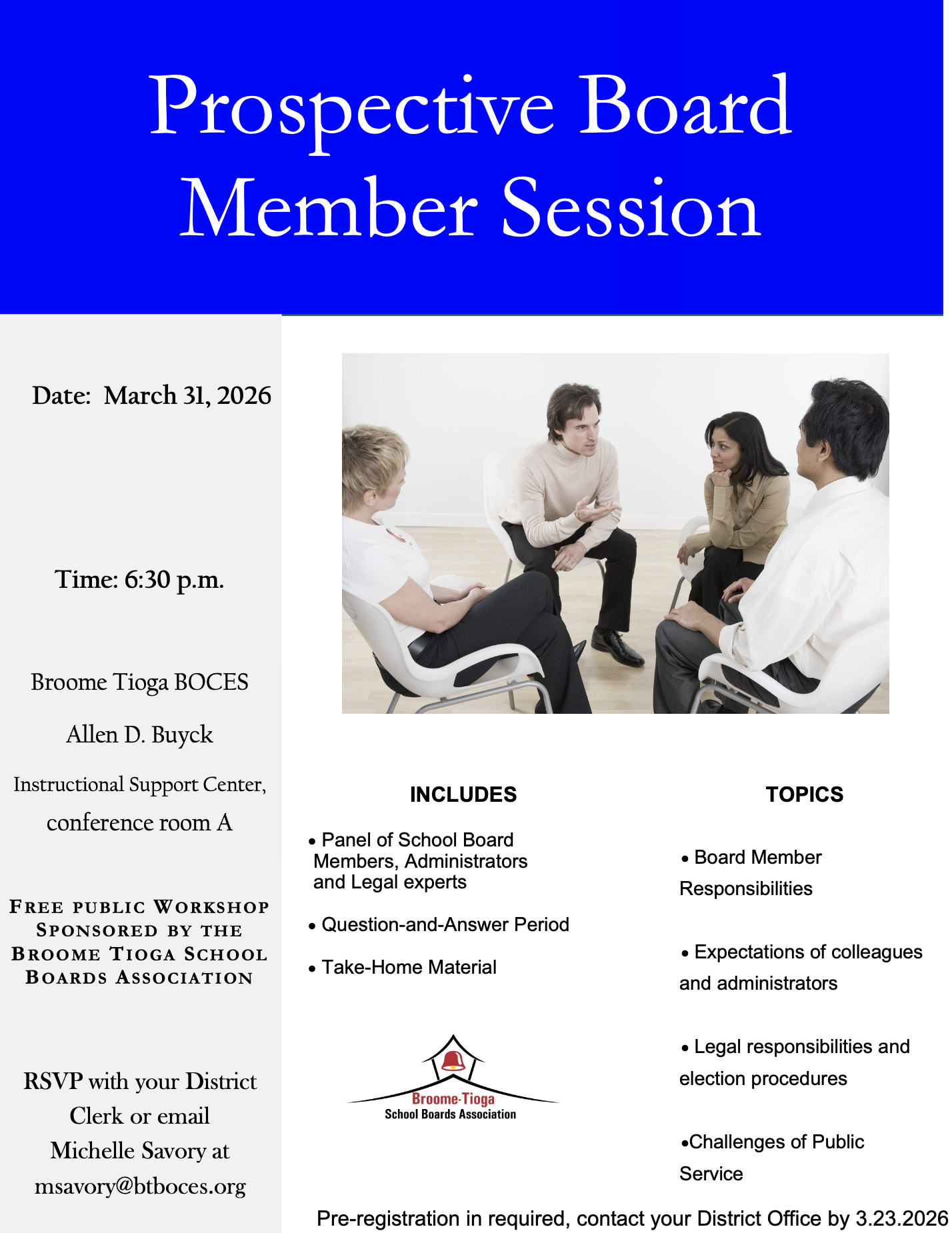 Board Member Session