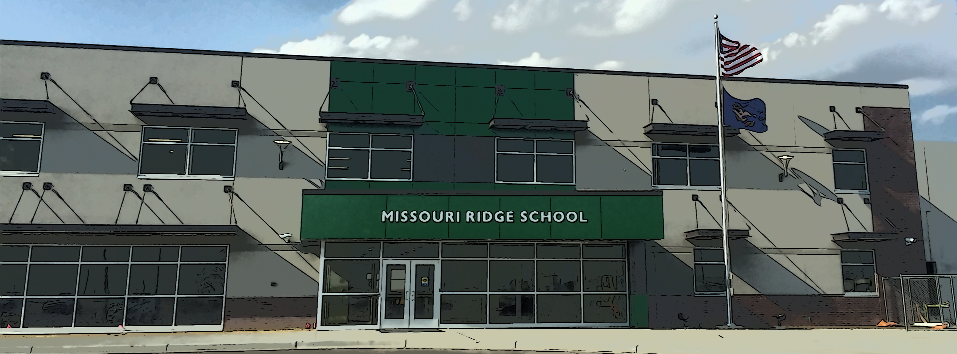 Missouri RIdge school building entrance