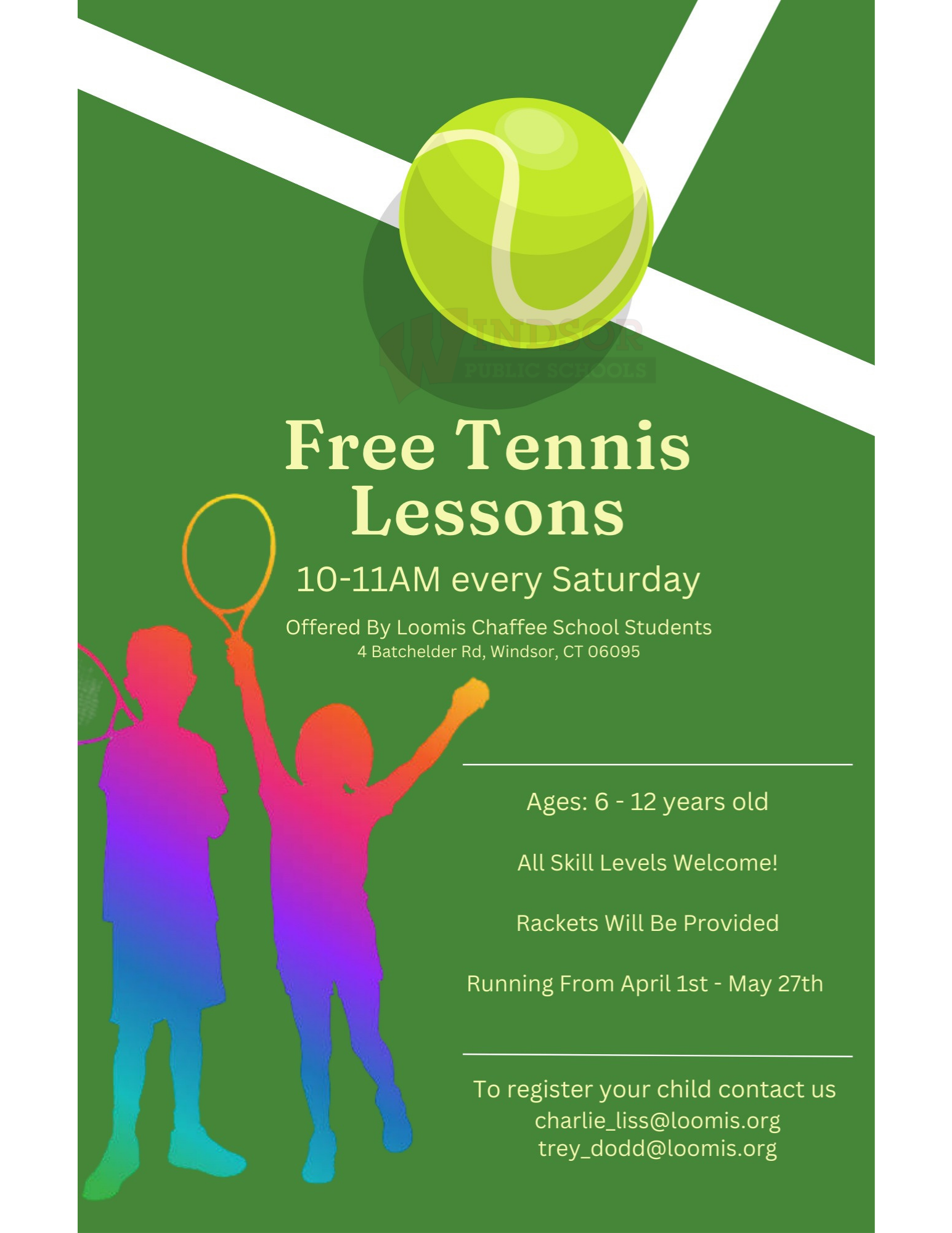 Loomis Chaffee Free Tennis Lessons 