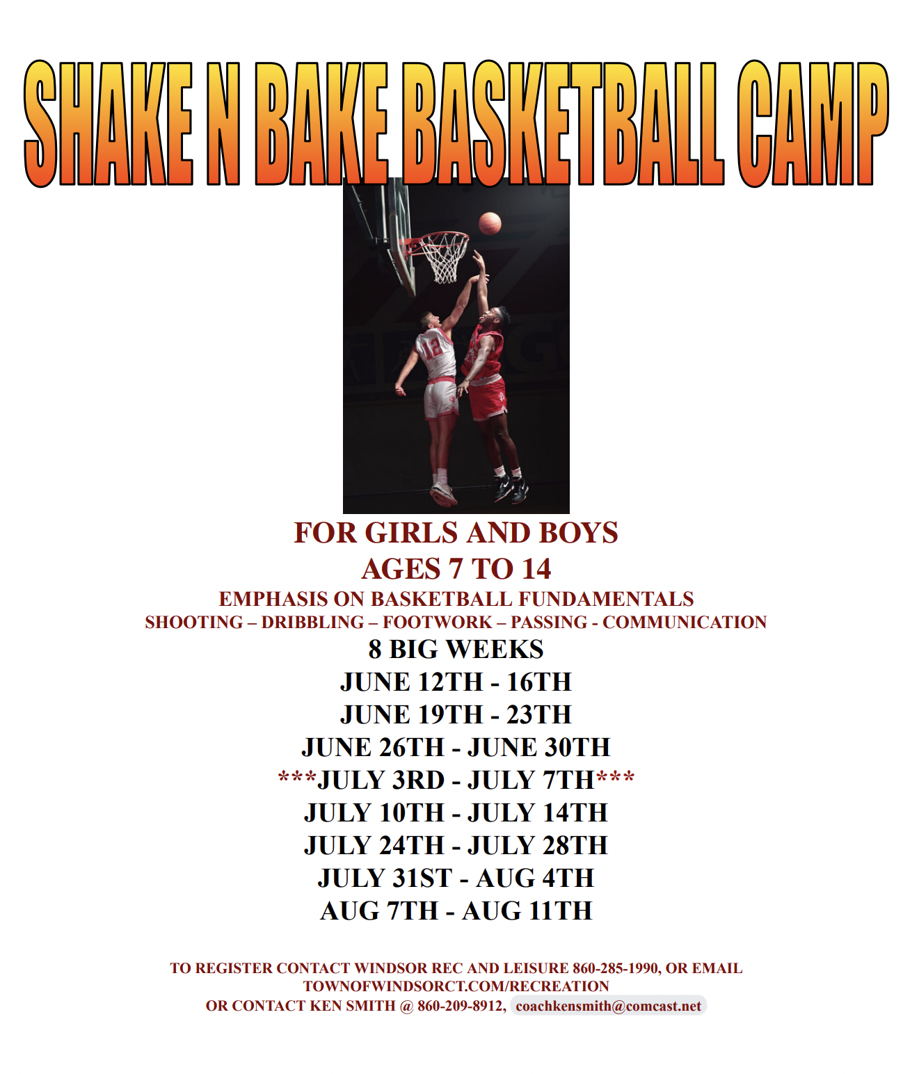 Shake and Bake Summer Basketball Camp 