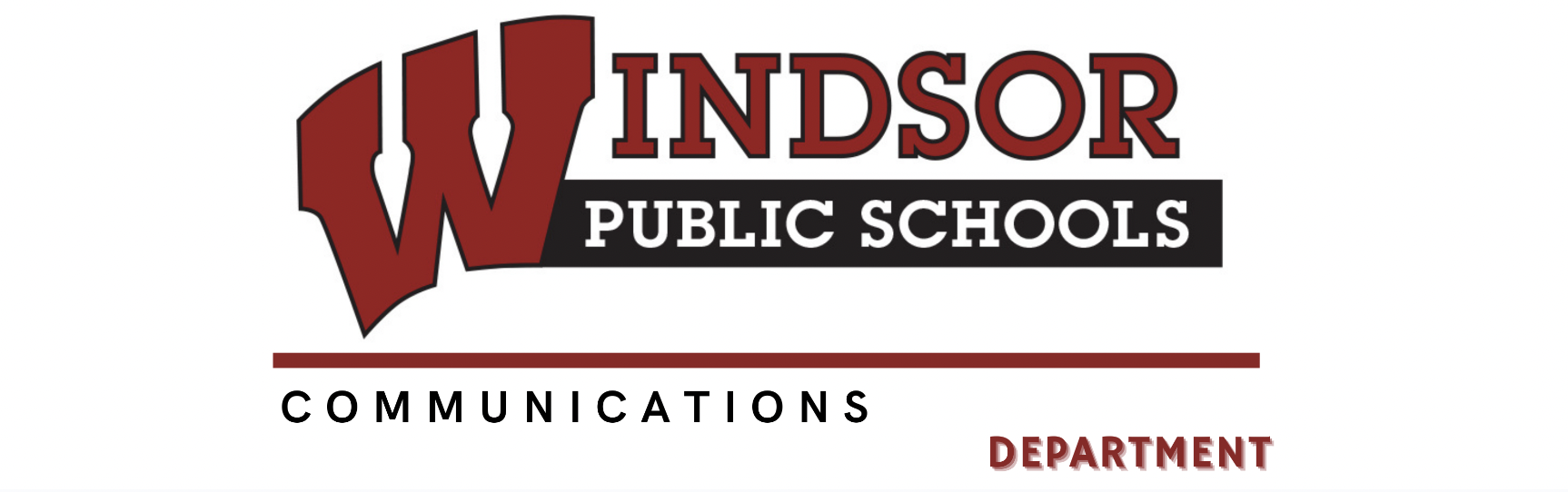 Windsor Public Schools Logo Communications department