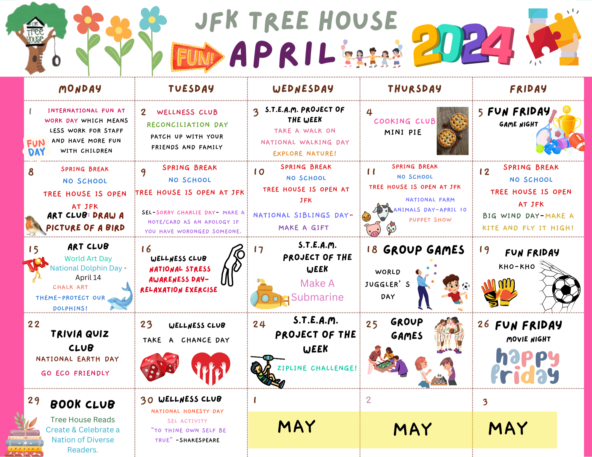 POQ May Calendar