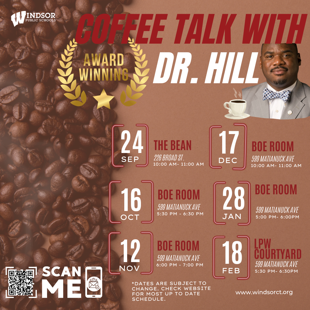 coffee talk with Dr. Hill flyer