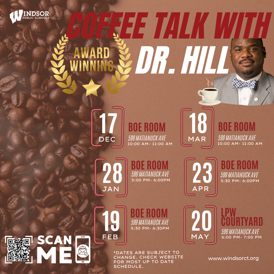 coffee talk with Dr. Hill flyer