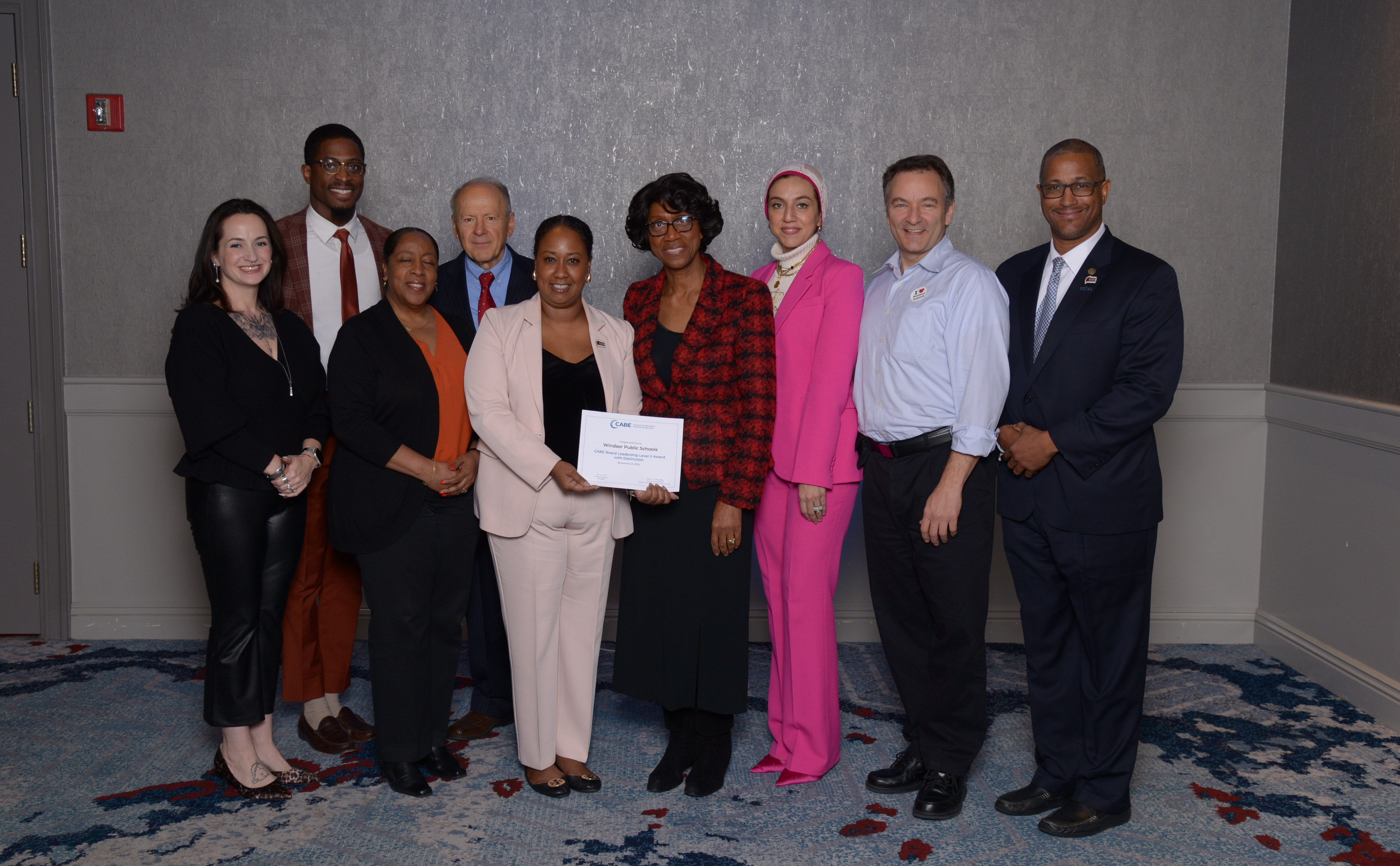 BOE receiving a CABE Board of Distinction Level II Award for 2025.