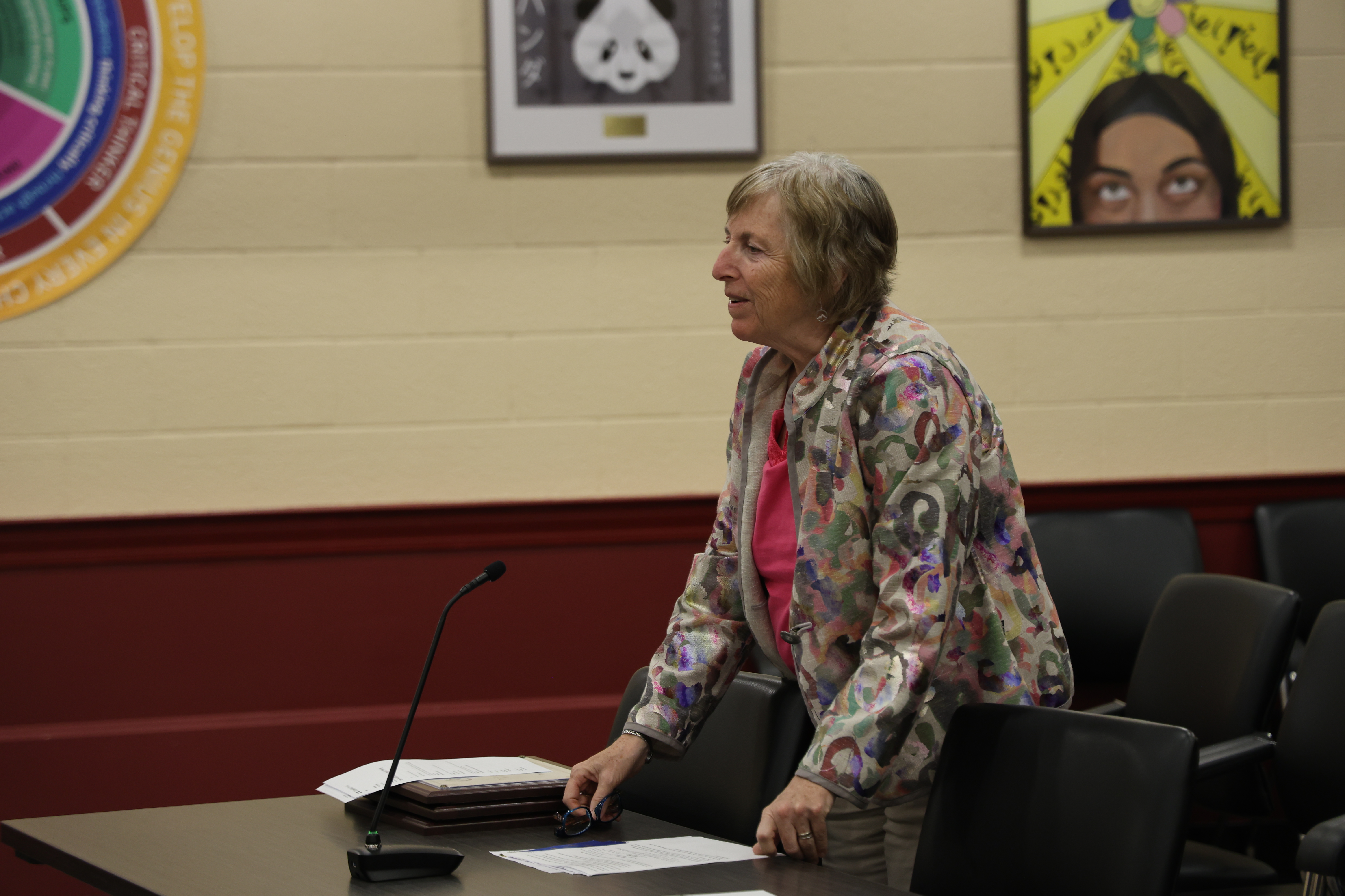 CABE President is presenting Windsor BOE with awards