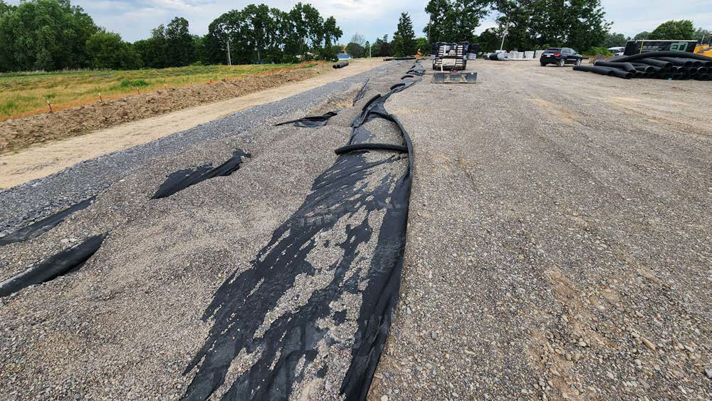 Multipurpose Field Drainage Pipe Install