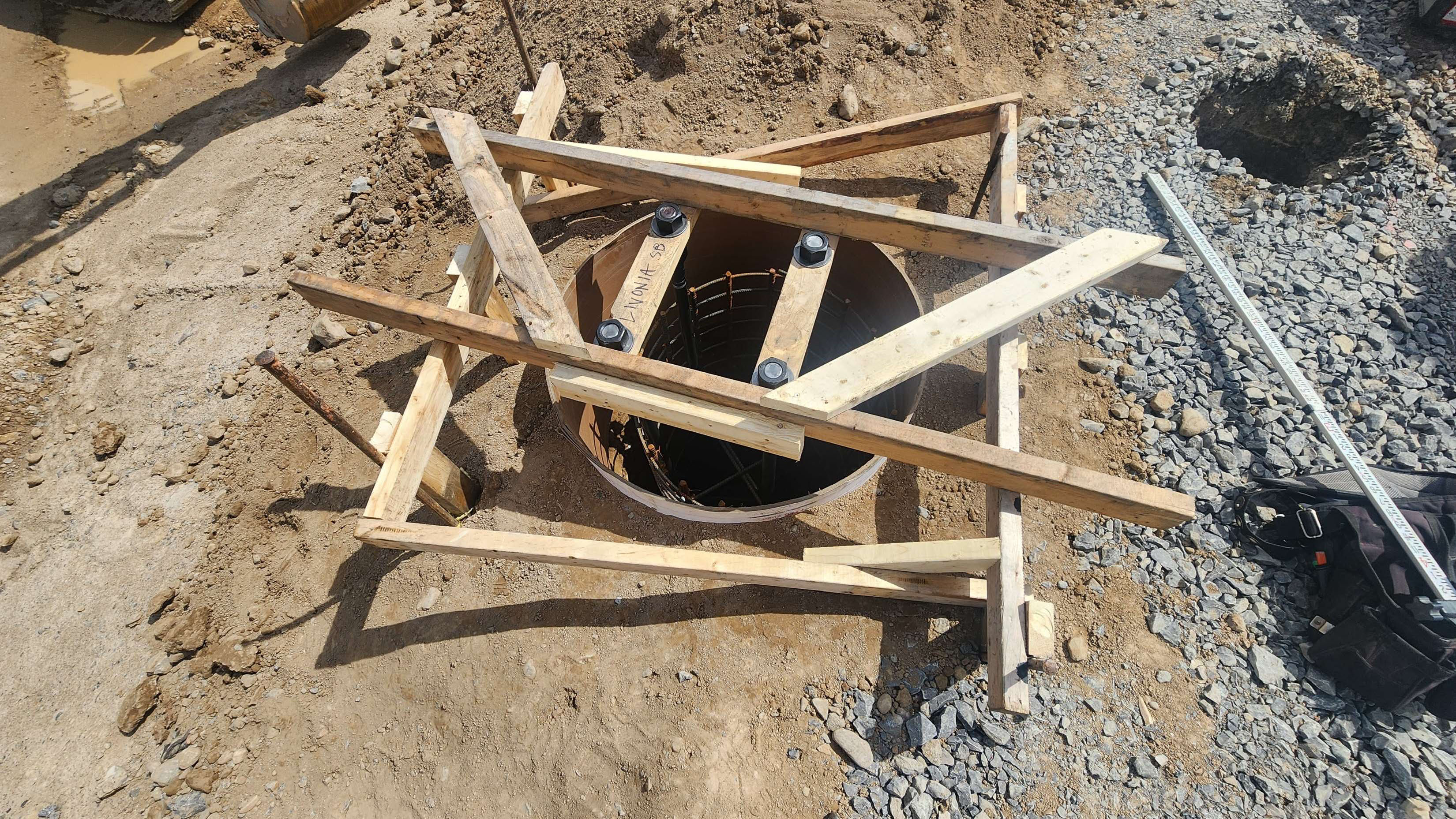 Scoreboard Foundations Set & Poured