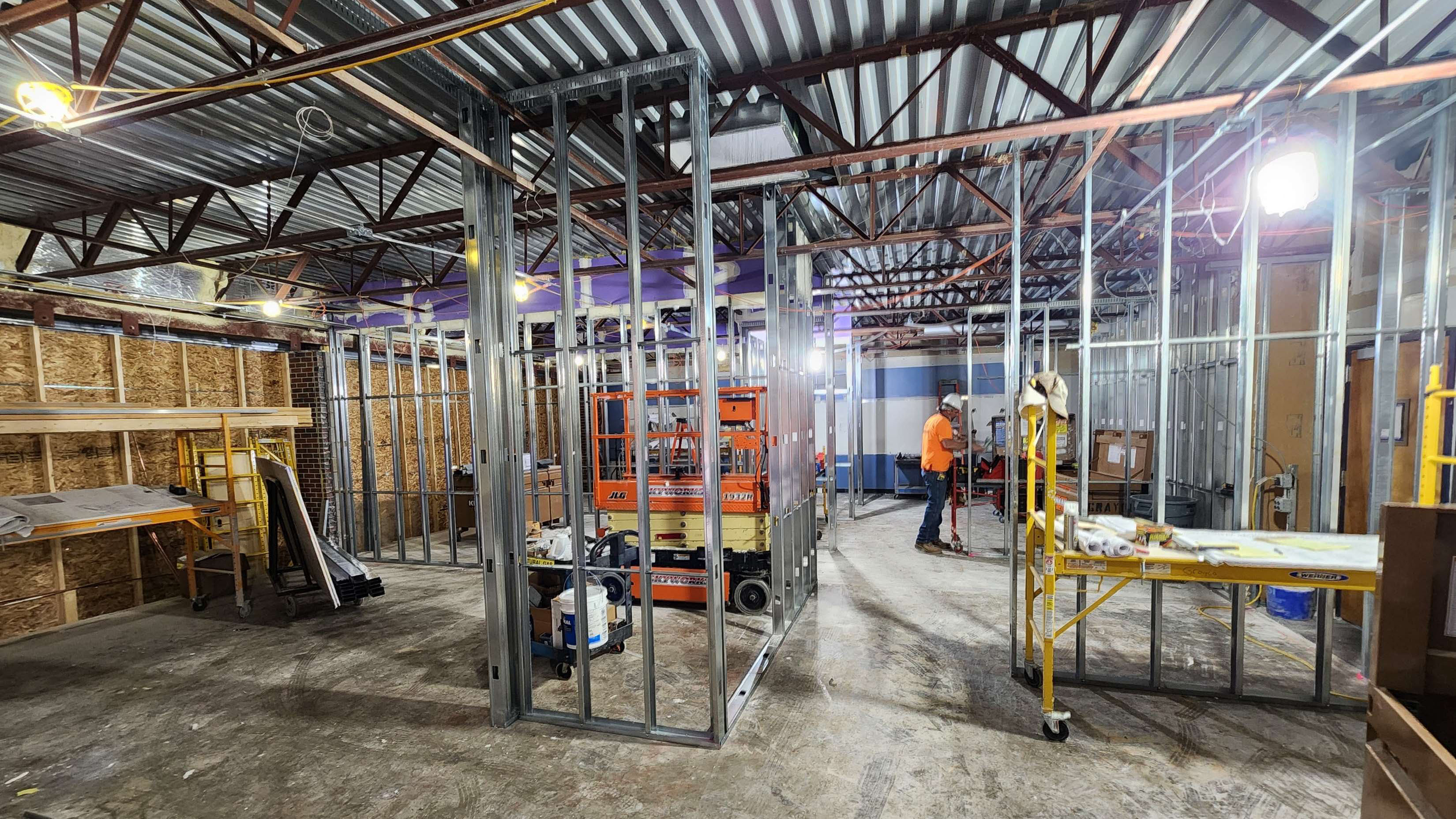 New Main Office Wall Framing