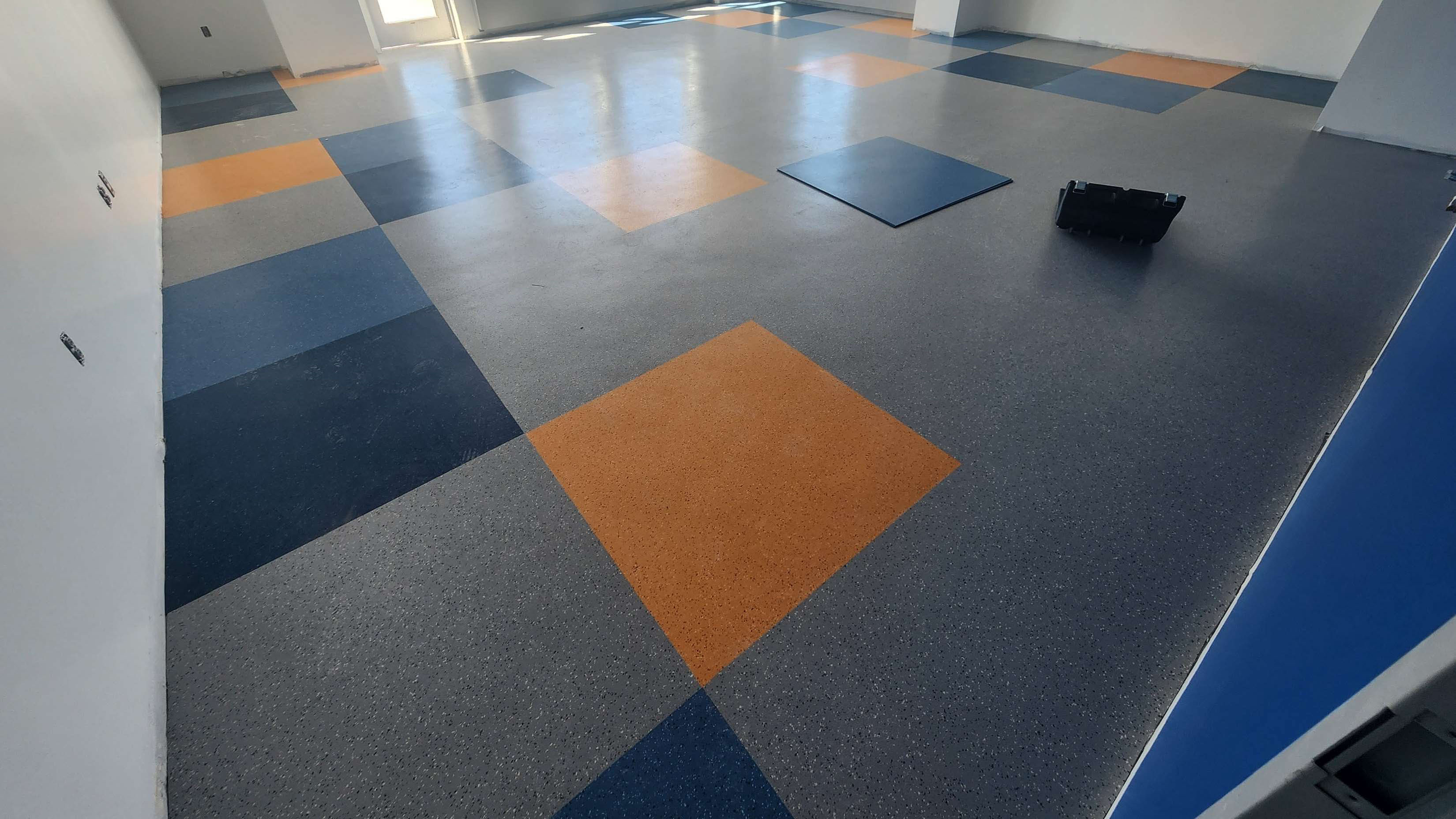 Floor Tile Installed in Office Area