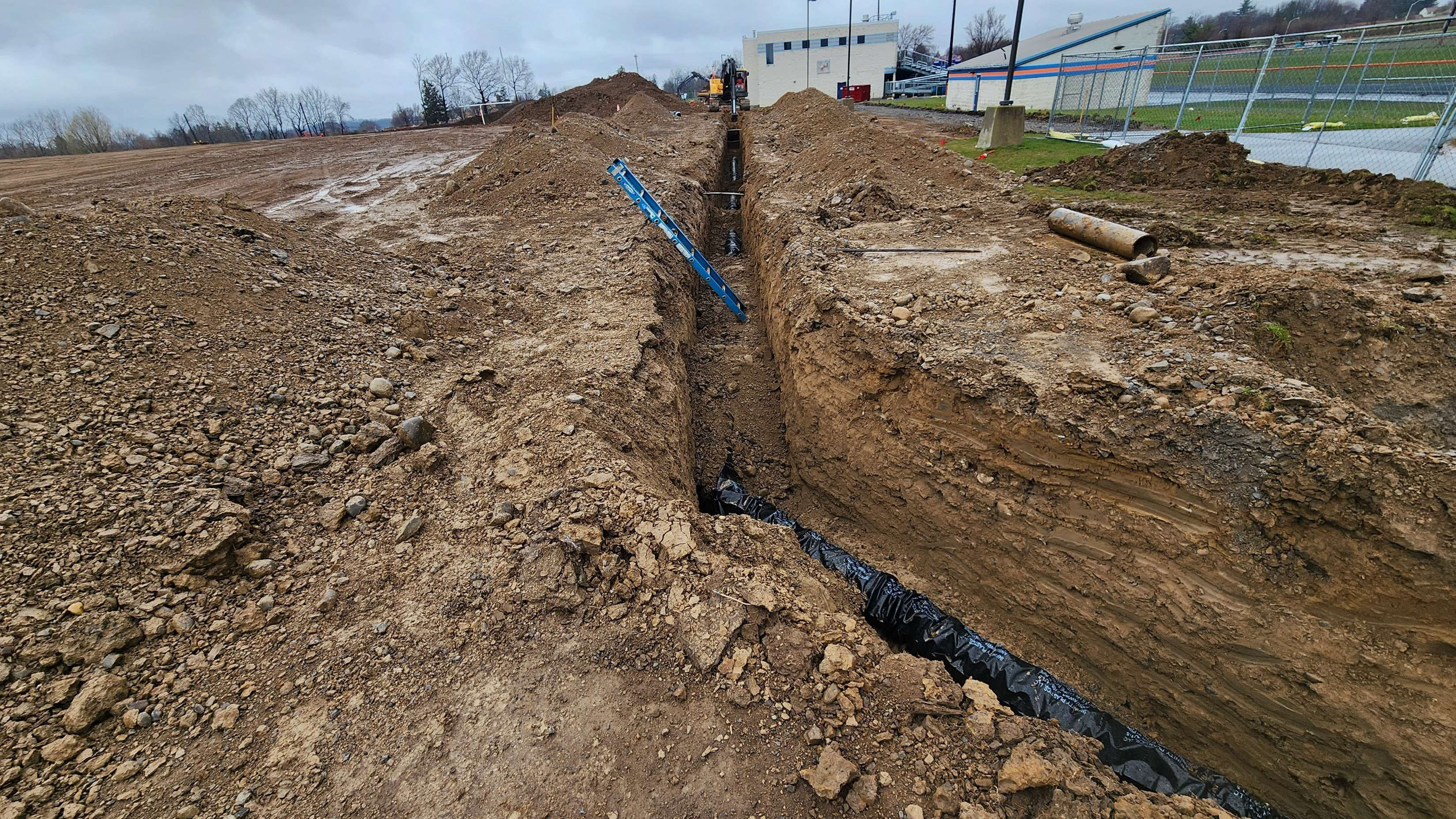 Water Line Install at New Field