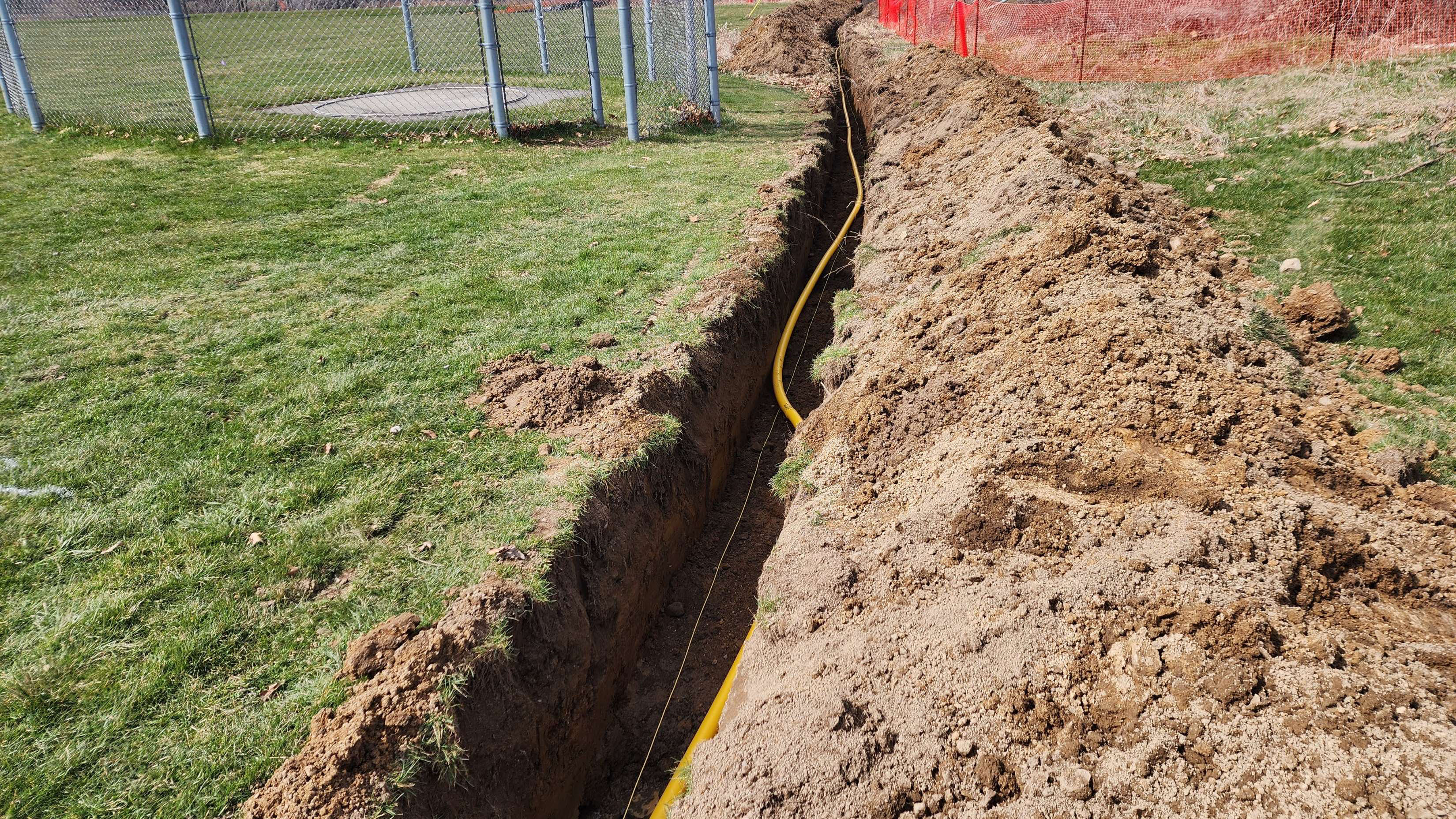 Gas Line Installed