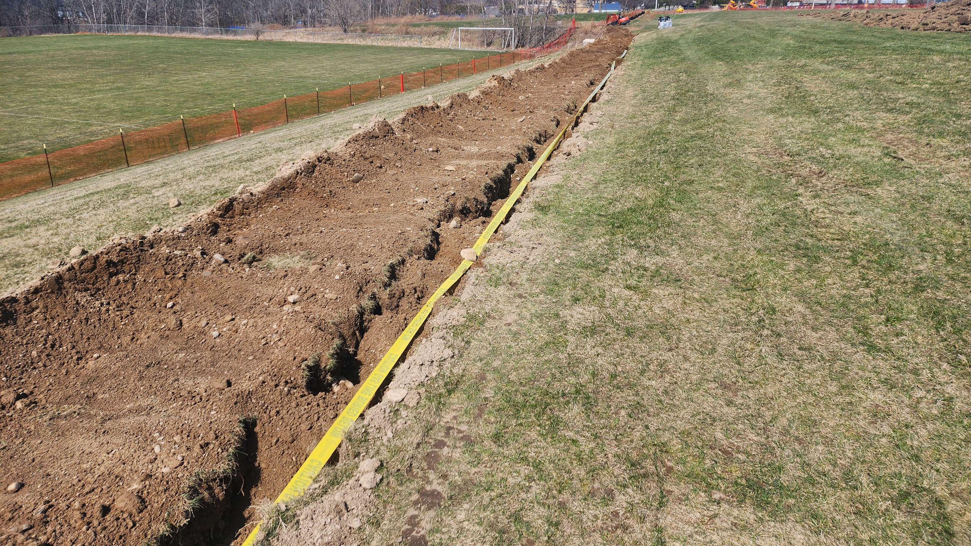 Gas Line for all Three Building Relocated