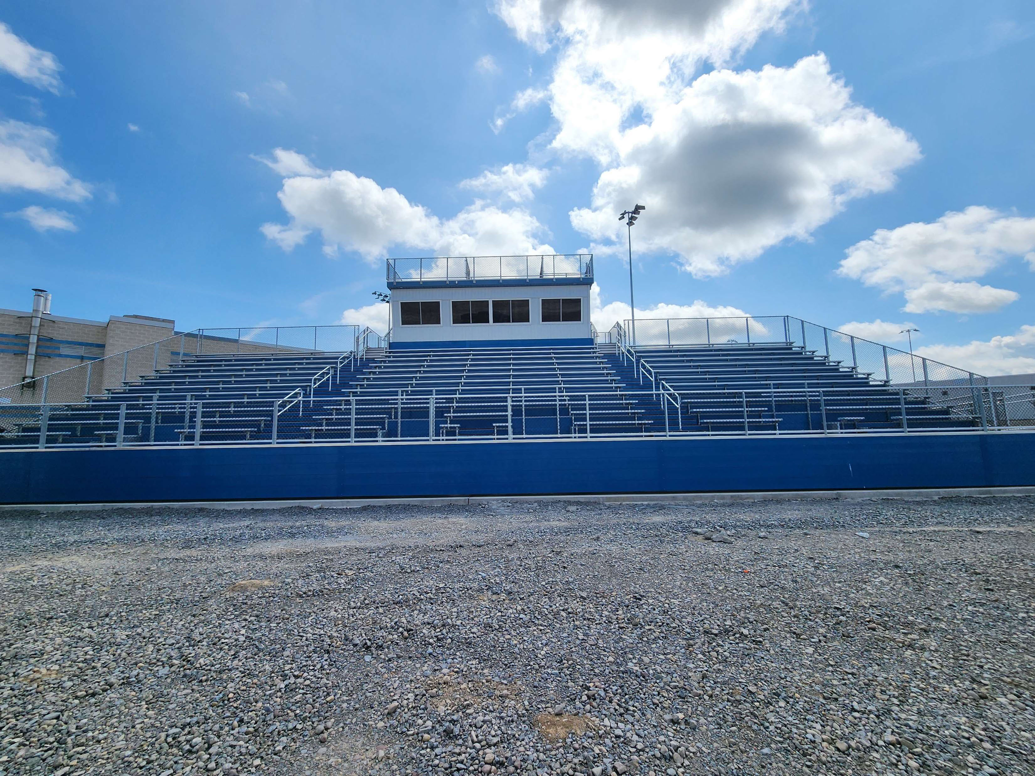 Press box installed