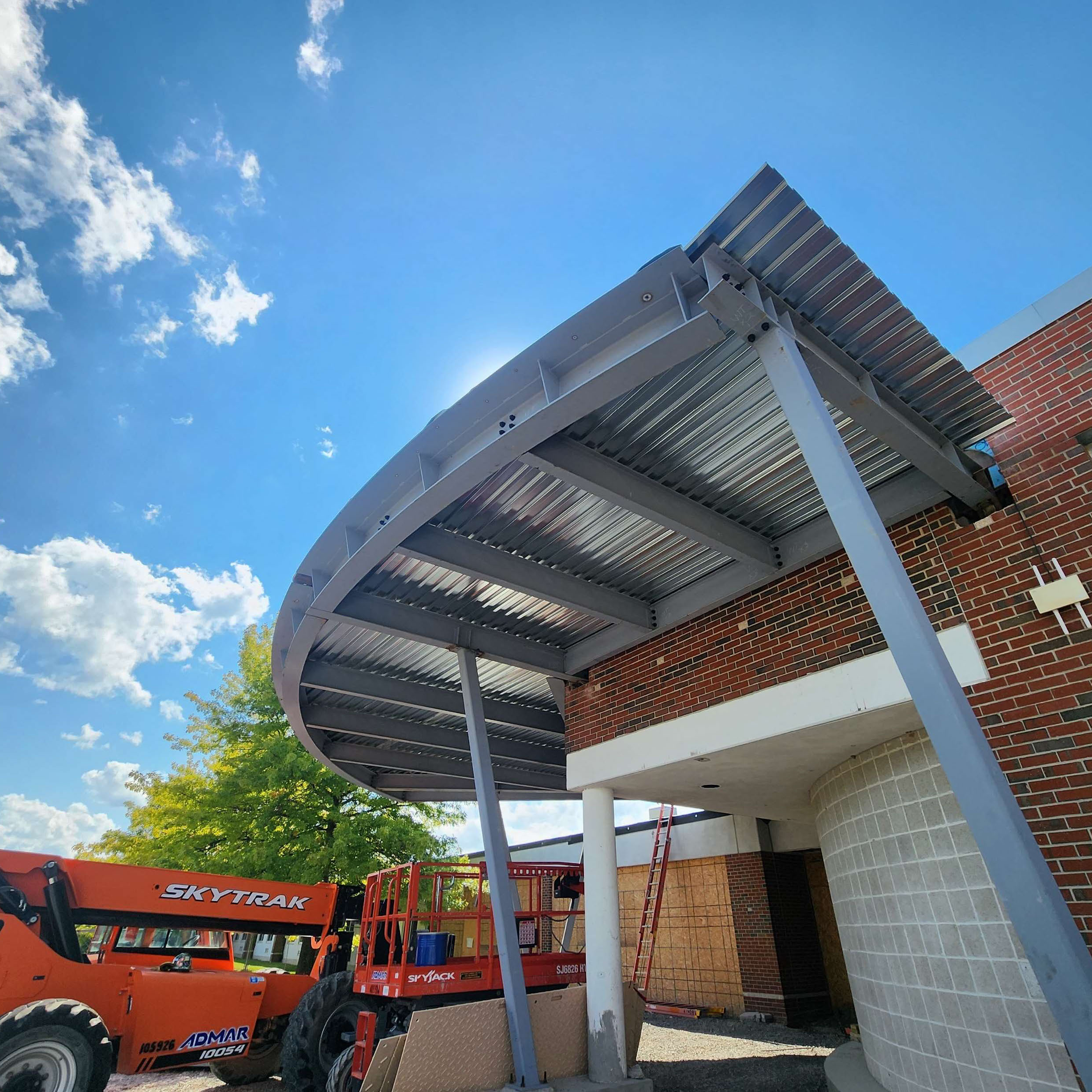 New Main Entrance Canopy Install