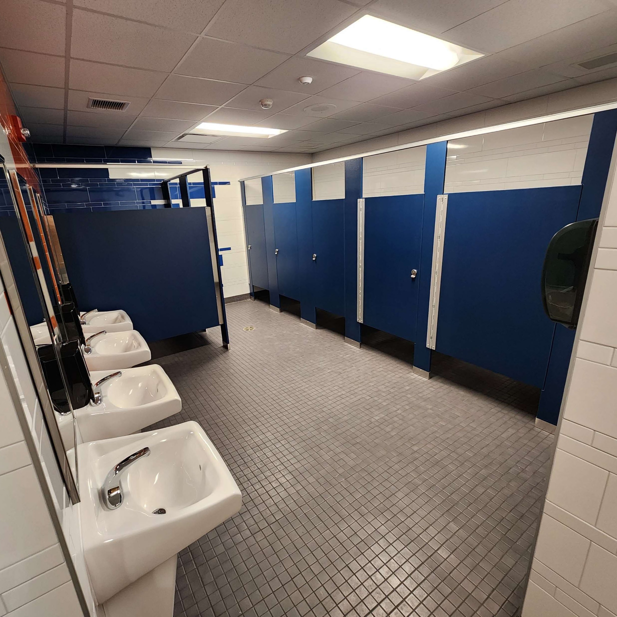 Auditorium Toilet Rooms Complete