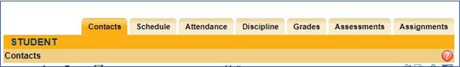 Grades tab