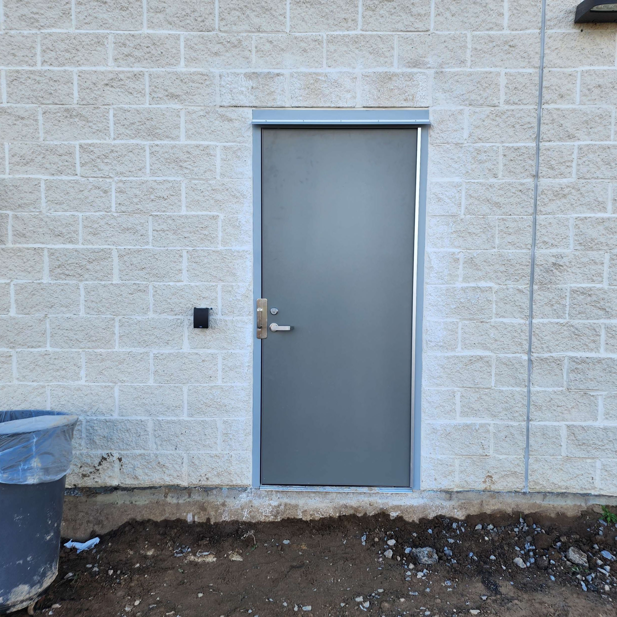 Field house door install