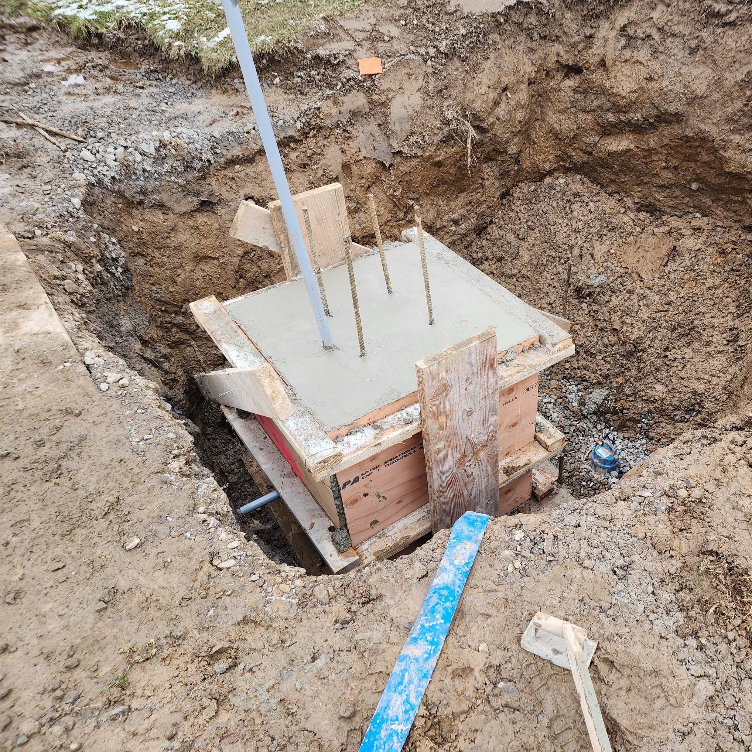 Site Entry Archway Foundations