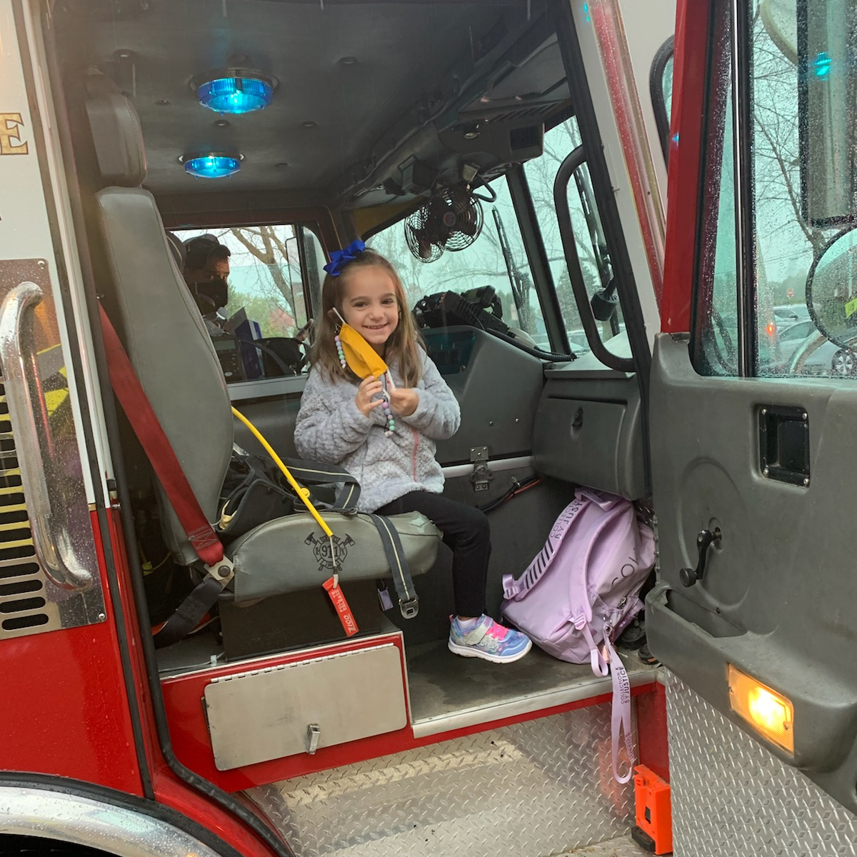 Student in SC fire truck