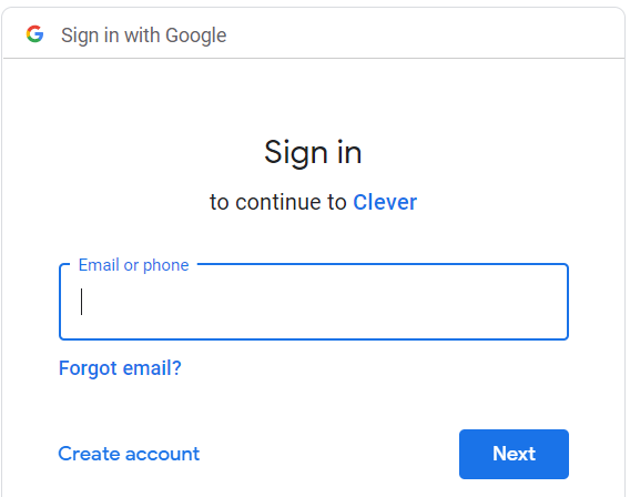 google sign in