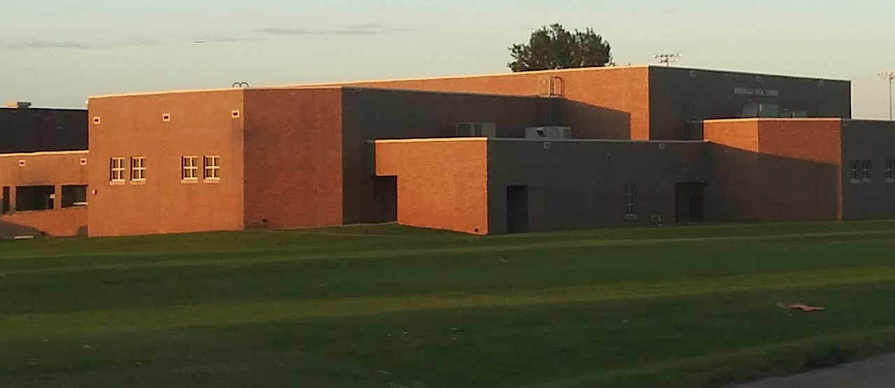 Northeast High School at Dusk