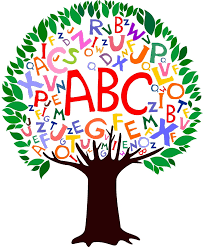a tree with letters for leaves