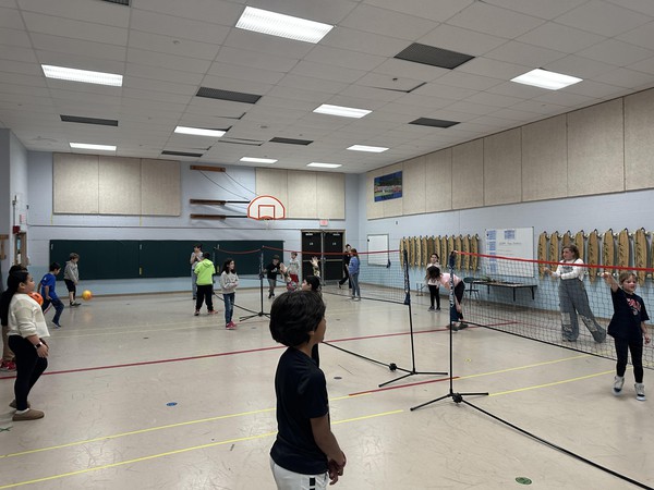Students play Nitro Ball.