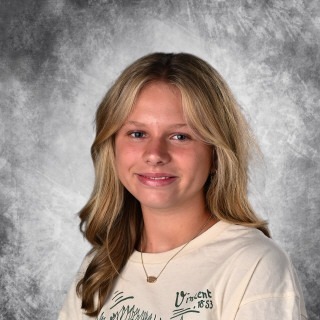 Zoey Musi, September 2025 Student of the Month, 8th Grade.