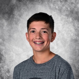 Evan Vogel, September 2025 Student of the Month, 8th Grade.