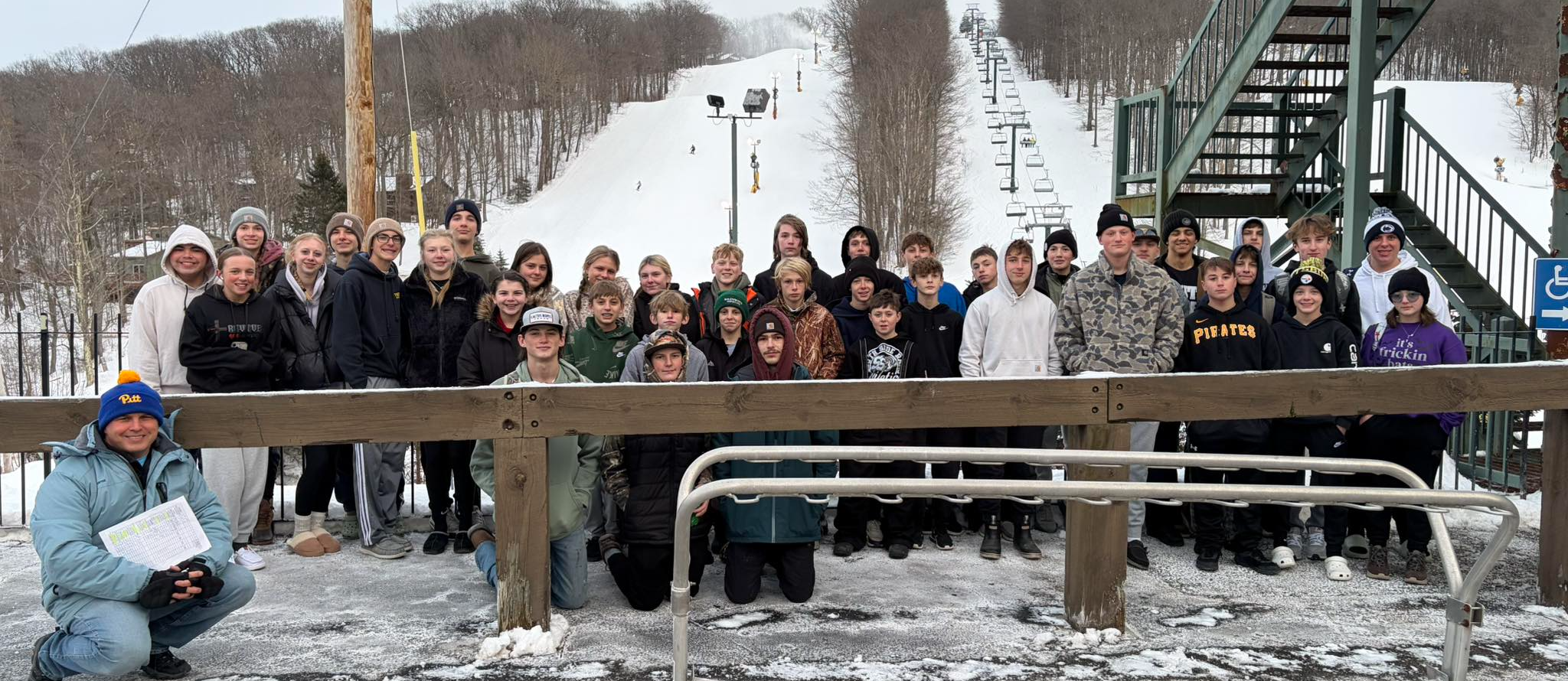 South Side Middle and High School Ski Club trip to Hidden Valley Ski Resort January 24, 2026.
