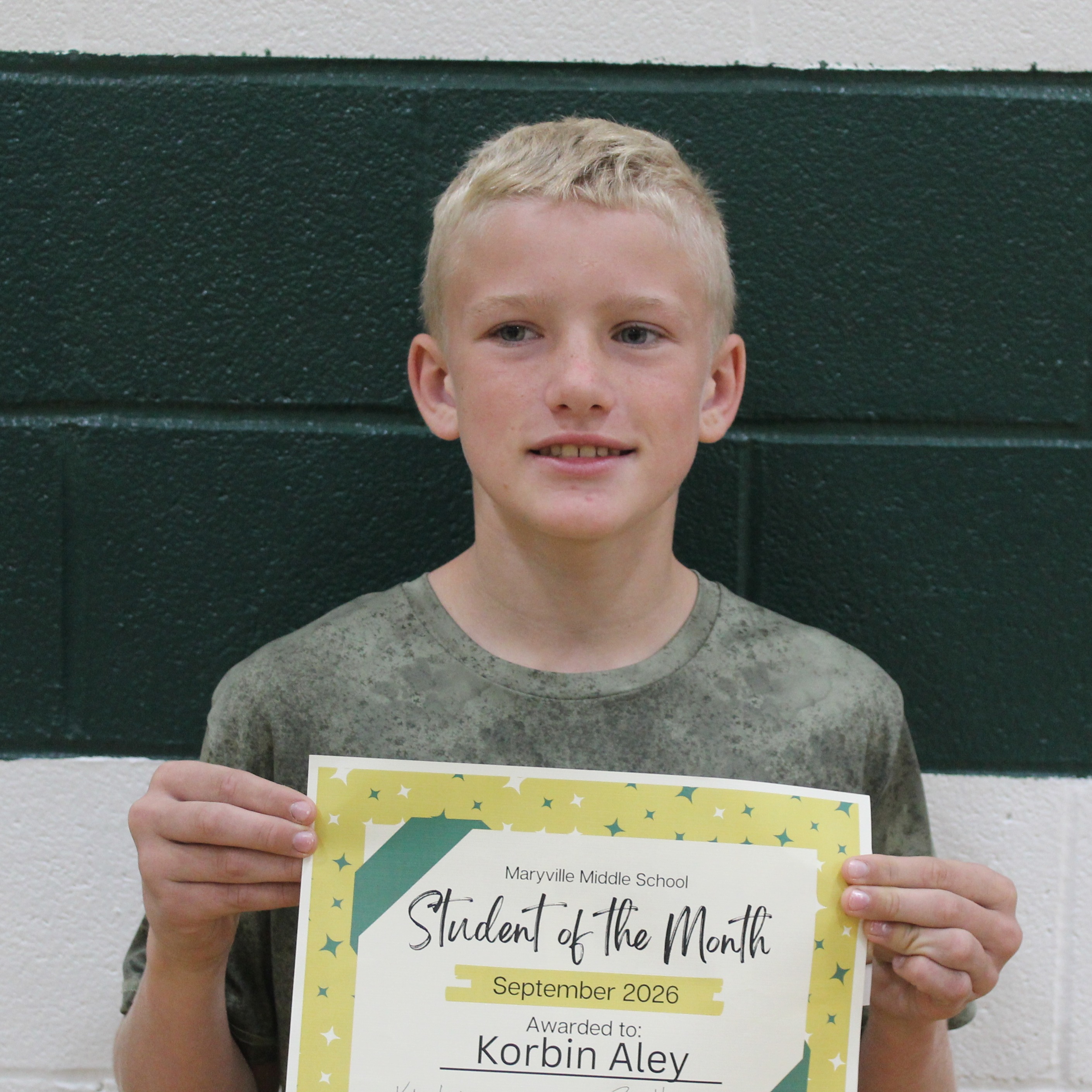 Studnet of the Month