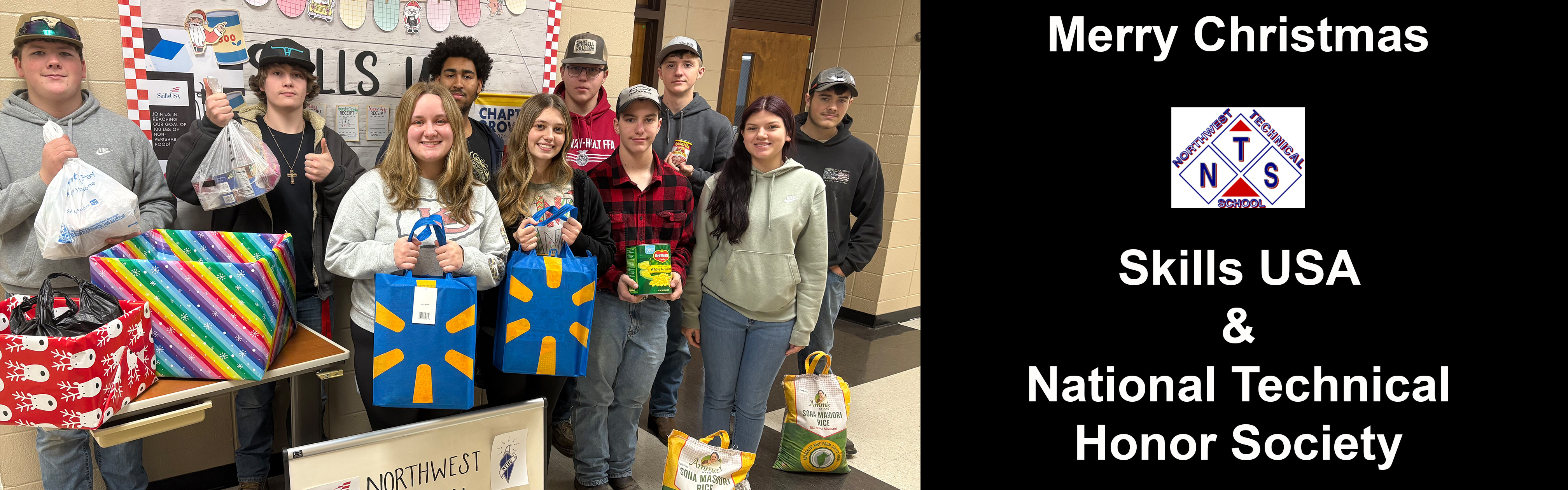 SkillsUSA &amp; NTHS Christmas Donation