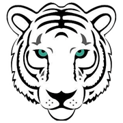 Taft Elementary Logo (White Tigers)