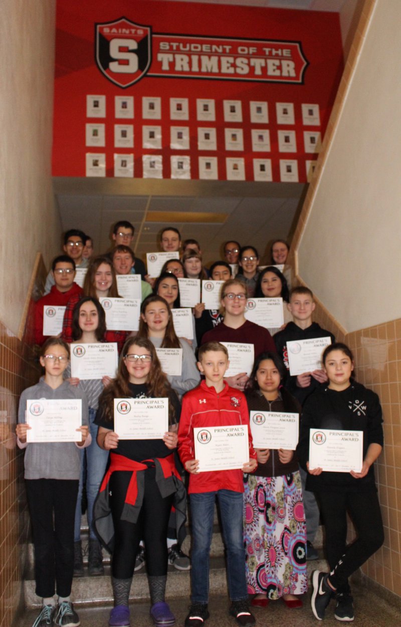 Students of the Trimester I, 20182019 St. James Middle/High School