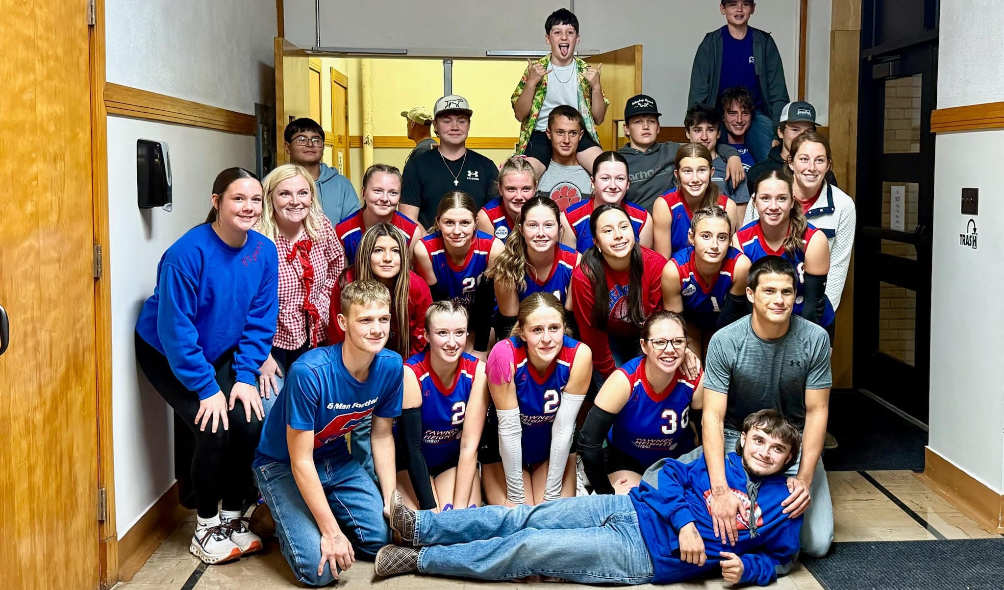 HS VB @ Regionals with their Supporters