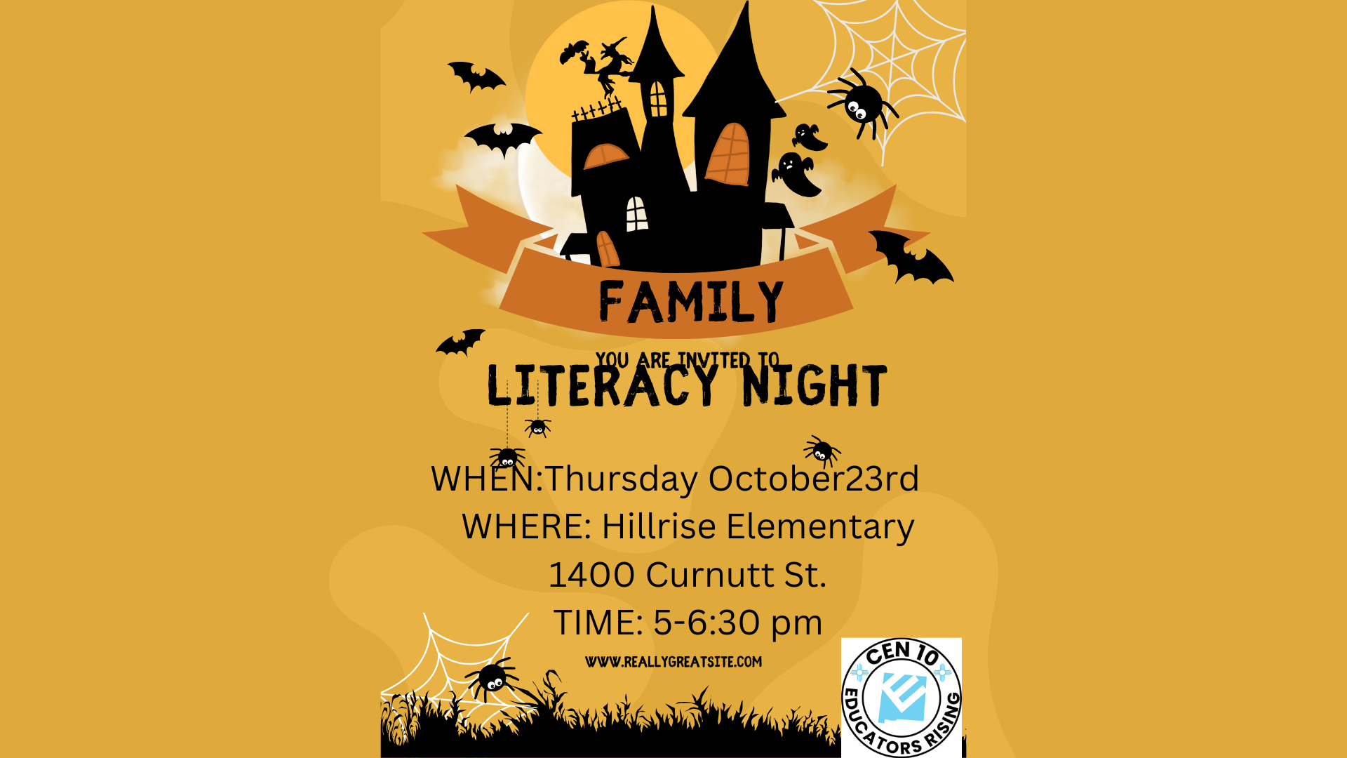 Hillrise Literacy Night- Sponsored by Educator's Rising