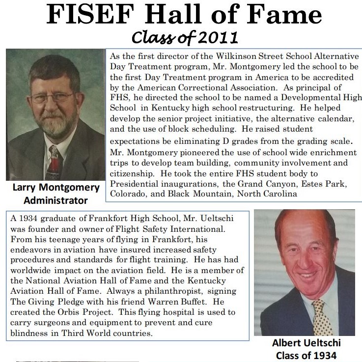 Larry Montgomery and Albert Ueltschi bios