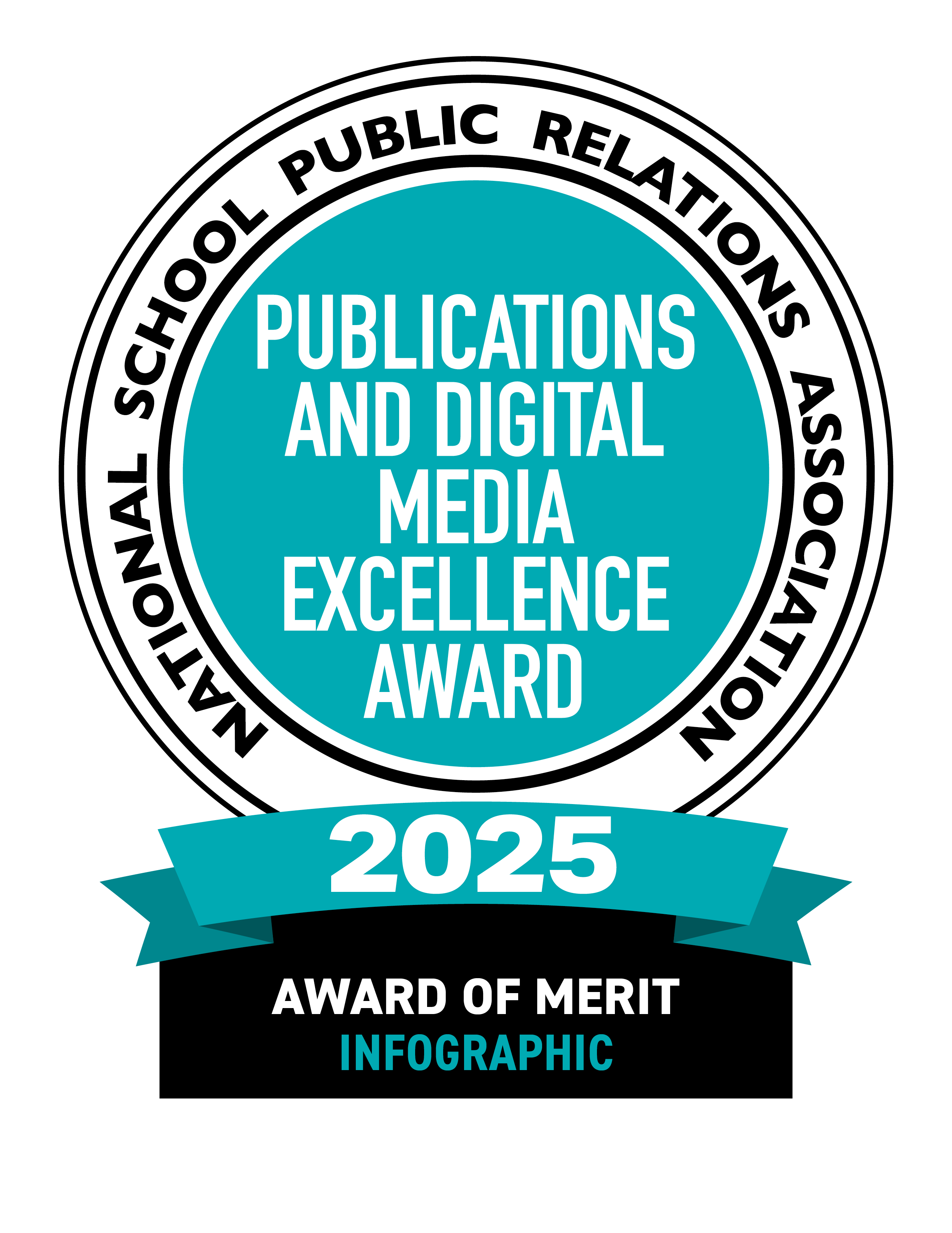 National School Public Relations association award of excellence for infographic