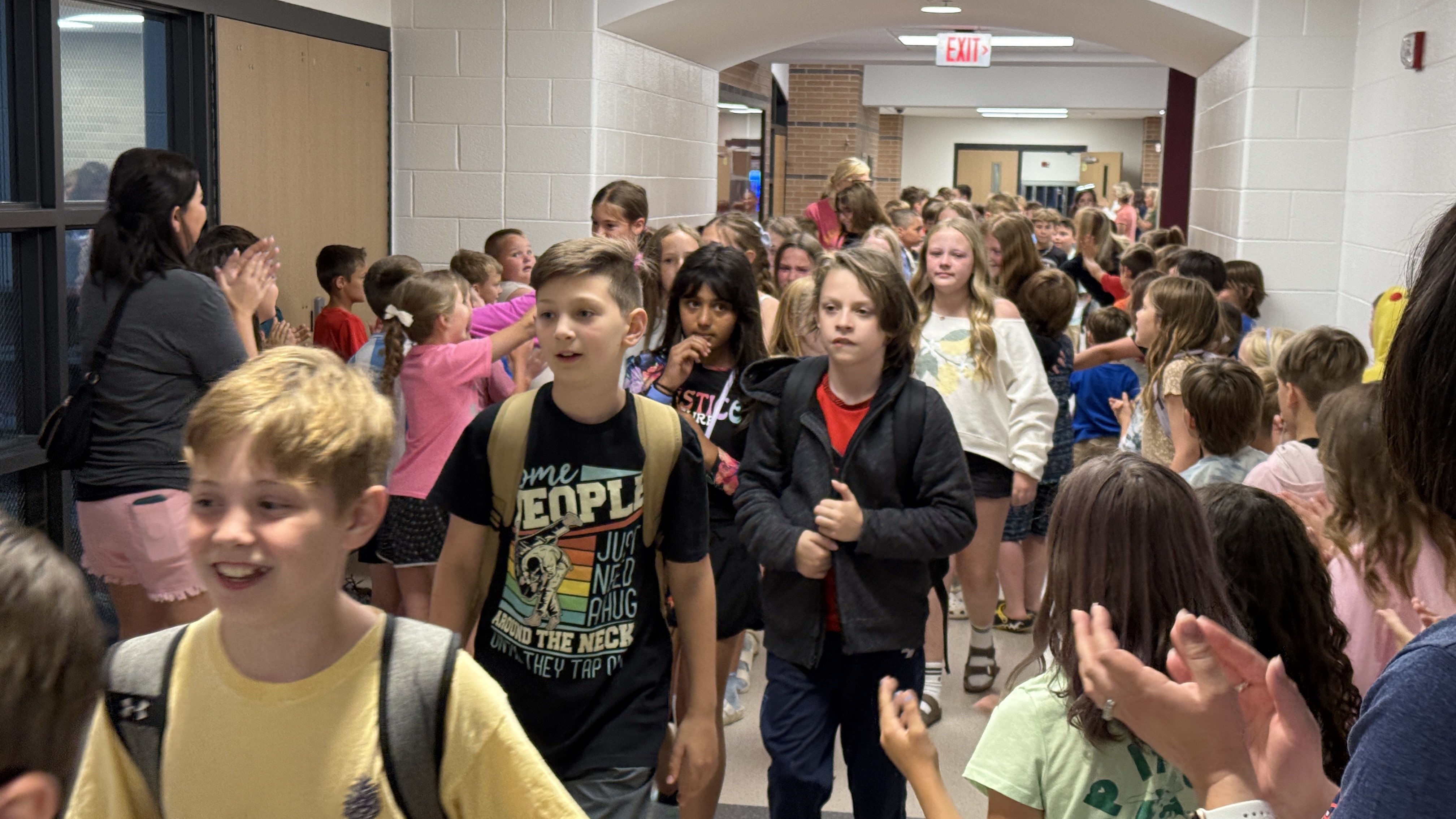 HVS student on last day of school